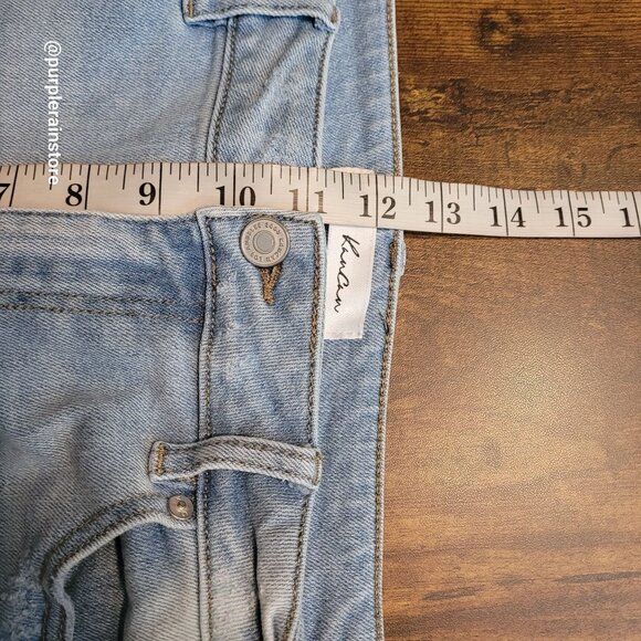 Kancan Jeans Size 31 High Rise Flare Stretch Light Wash Denim Western Rodeo - Picture 8 of 12